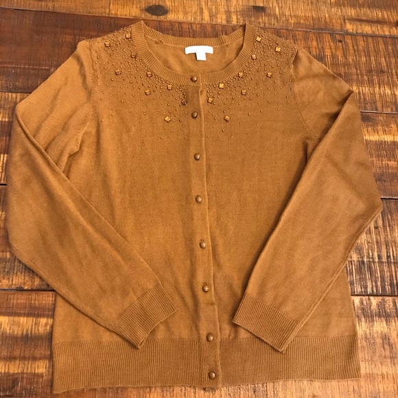 NY & Co. Vintage Cardigan Brown - Picture 6 of 9